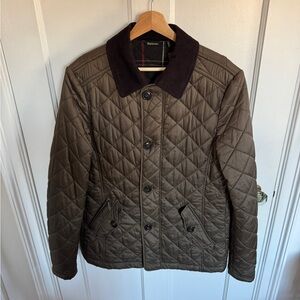 Barbour Men’s Fortnum Quilted Jacket in Olive - Size Large